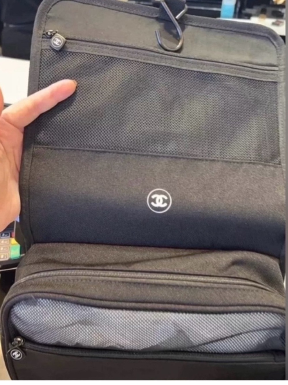 Chanel beauty gift travel cosmetic bag